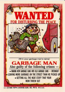 1986 Topps Garbage Pail Kids Series 3 #104b Barren Aaron Back