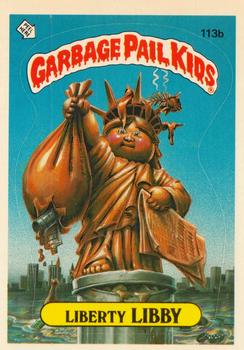 1986 Topps Garbage Pail Kids Series 3 #113b Liberty Libby Front