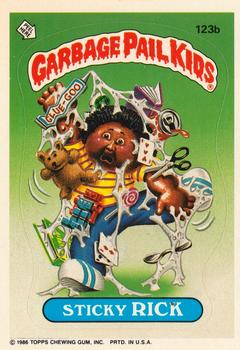 1986 Topps Garbage Pail Kids Series 3 #123b Sticky Rick Front