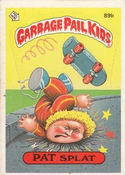 1986 Topps Garbage Pail Kids Series 3 #89b Pat Splat Front