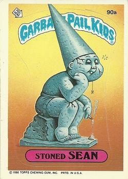 1986 Topps Garbage Pail Kids Series 3 #90a Stoned Sean Front