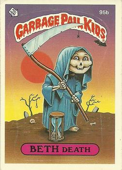 1986 Topps Garbage Pail Kids Series 3 #95b Beth Death Front