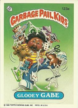 1986 Topps Garbage Pail Kids Series 3 #123a Glooey Gabe Front