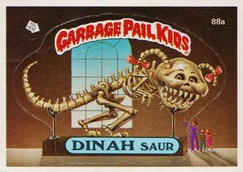 1986 Topps Garbage Pail Kids Series 3 #88a Dinah Saur Front