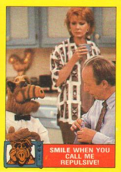 1987 Topps ALF #12 Smile When you Call Me Repulsive! Front