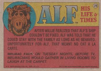 1987 Topps ALF #29 Operator I'd Like To Place A Collect Call To The Man In The Moon Back