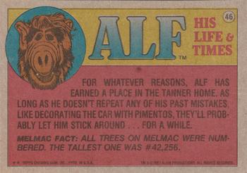 1987 Topps ALF #46 I can't see the future, but I am getting a rerun of 