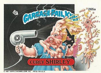 1987 Topps Garbage Pail Kids Series 7 #265a Curly Shirley Front