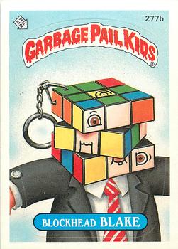 1987 Topps Garbage Pail Kids Series 7 #277b Blockhead Blake Front