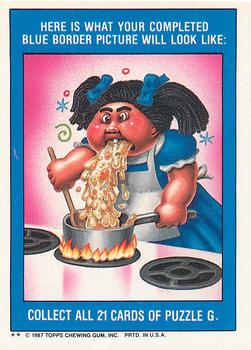 1987 Topps Garbage Pail Kids Series 7 #281a Soured Howard Back