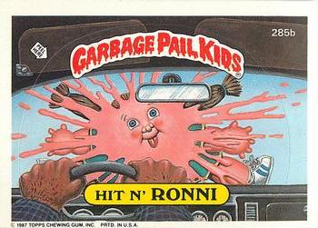 1987 Topps Garbage Pail Kids Series 7 #285b Hit n' Ronni Front