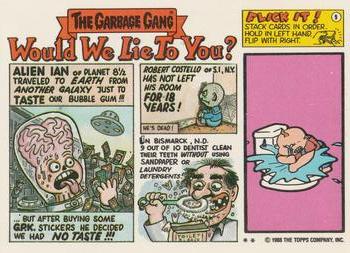 1988 Topps Garbage Pail Kids Series 14 #549a Shannon Cannon Back