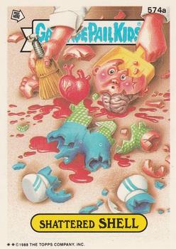 1988 Topps Garbage Pail Kids Series 14 #574a Shattered Shell Front