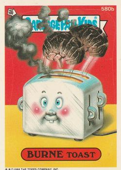 1988 Topps Garbage Pail Kids Series 14 #580b Burne Toast Front