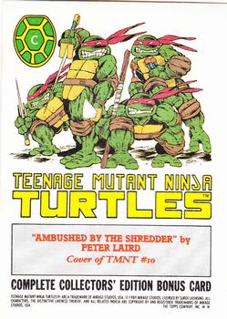 1989 Topps Teenage Mutant Ninja Turtles - Bonus Cards #C Ambushed by the Shredder Back