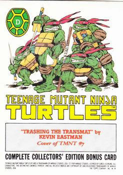 1989 Topps Teenage Mutant Ninja Turtles - Bonus Cards #D Trashing the Transmat Back