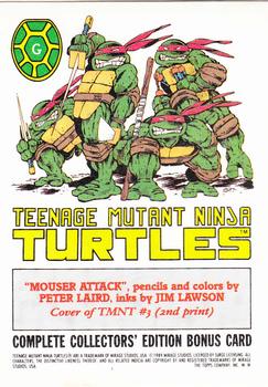 1989 Topps Teenage Mutant Ninja Turtles - Bonus Cards #G Mouser Attack Back