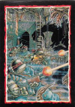 1989 Topps Teenage Mutant Ninja Turtles - Bonus Cards #H Alien Encounter Front