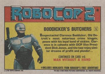 1990 Topps RoboCop 2 #5 Boddicker's Butchers Back
