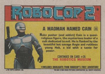 1990 Topps RoboCop 2 #35 A Madman Named Cain Back