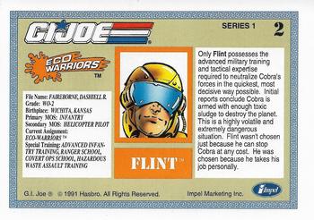 1991 Impel G.I. Joe #2 Flint Back