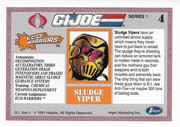 1991 Impel G.I. Joe #4 Sludge Viper Back