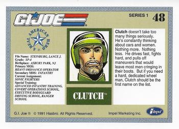 1991 Impel G.I. Joe #48 Clutch Back