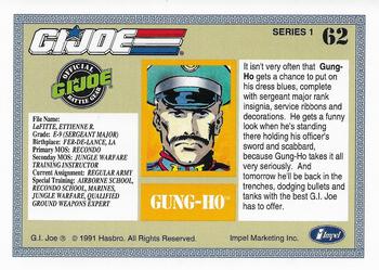 1991 Impel G.I. Joe #62 Gung-Ho Back