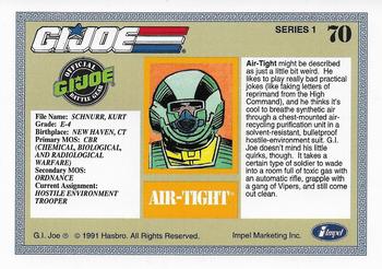 1991 Impel G.I. Joe #70 Air-Tight Back
