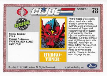1991 Impel G.I. Joe #78 Hydro-Viper Back