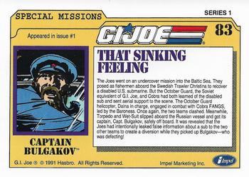 1991 Impel G.I. Joe #83 That Sinking Feeling Back
