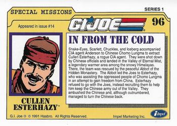 1991 Impel G.I. Joe #96 In from the Cold Back
