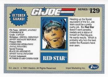 1991 Impel G.I. Joe #129 Red Star Back