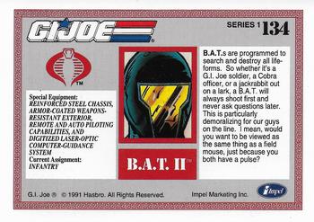 1991 Impel G.I. Joe #134 B.A.T. II Back