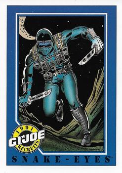 1991 Impel G.I. Joe #135 Snake-Eyes Front