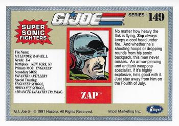 1991 Impel G.I. Joe #149 Zap Back