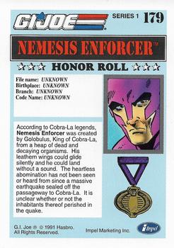 1991 Impel G.I. Joe #179 Nemesis Enforcer Back