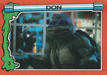 1991 Topps Teenage Mutant Ninja Turtles II: The Secret of the Ooze #3 Don Front