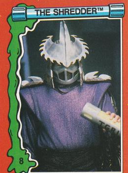 1991 Topps Teenage Mutant Ninja Turtles II: The Secret of the Ooze #8 The Shredder Front