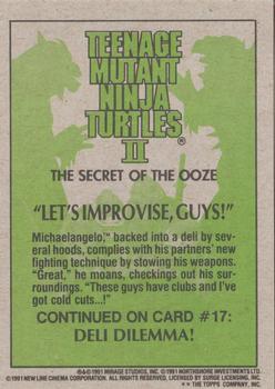 1991 Topps Teenage Mutant Ninja Turtles II: The Secret of the Ooze #16 