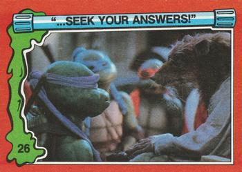 1991 Topps Teenage Mutant Ninja Turtles II: The Secret of the Ooze #26 