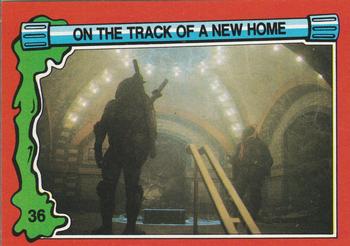 1991 Topps Teenage Mutant Ninja Turtles II: The Secret of the Ooze #36 On the Track of a New Home Front