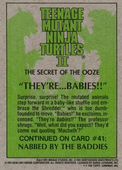 1991 Topps Teenage Mutant Ninja Turtles II: The Secret of the Ooze #40 