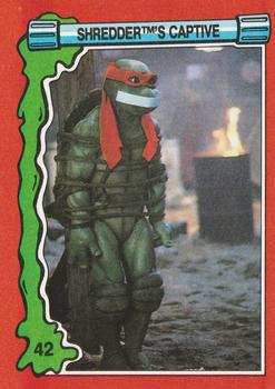 1991 Topps Teenage Mutant Ninja Turtles II: The Secret of the Ooze #42 Shredder's Captive Front