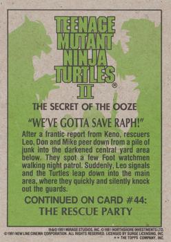 1991 Topps Teenage Mutant Ninja Turtles II: The Secret of the Ooze #43 