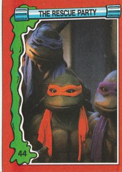 1991 Topps Teenage Mutant Ninja Turtles II: The Secret of the Ooze #44 The Rescue Party Front
