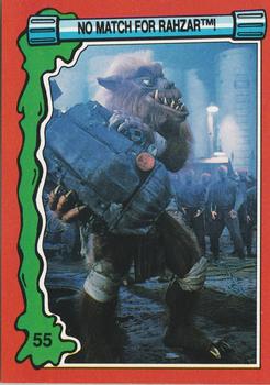 1991 Topps Teenage Mutant Ninja Turtles II: The Secret of the Ooze #55 No Match for Rahzar! Front