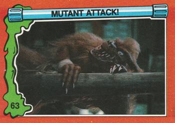 1991 Topps Teenage Mutant Ninja Turtles II: The Secret of the Ooze #63 Mutant Attack! Front