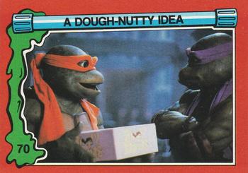 1991 Topps Teenage Mutant Ninja Turtles II: The Secret of the Ooze #70 A Dough-Nutty Idea Front