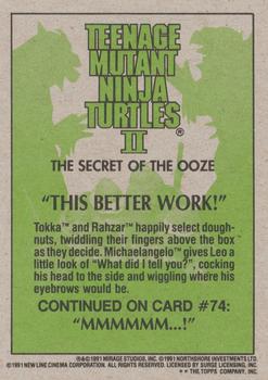 1991 Topps Teenage Mutant Ninja Turtles II: The Secret of the Ooze #73 